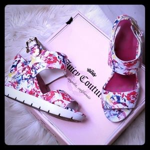 Juicy Couture wedge sandals